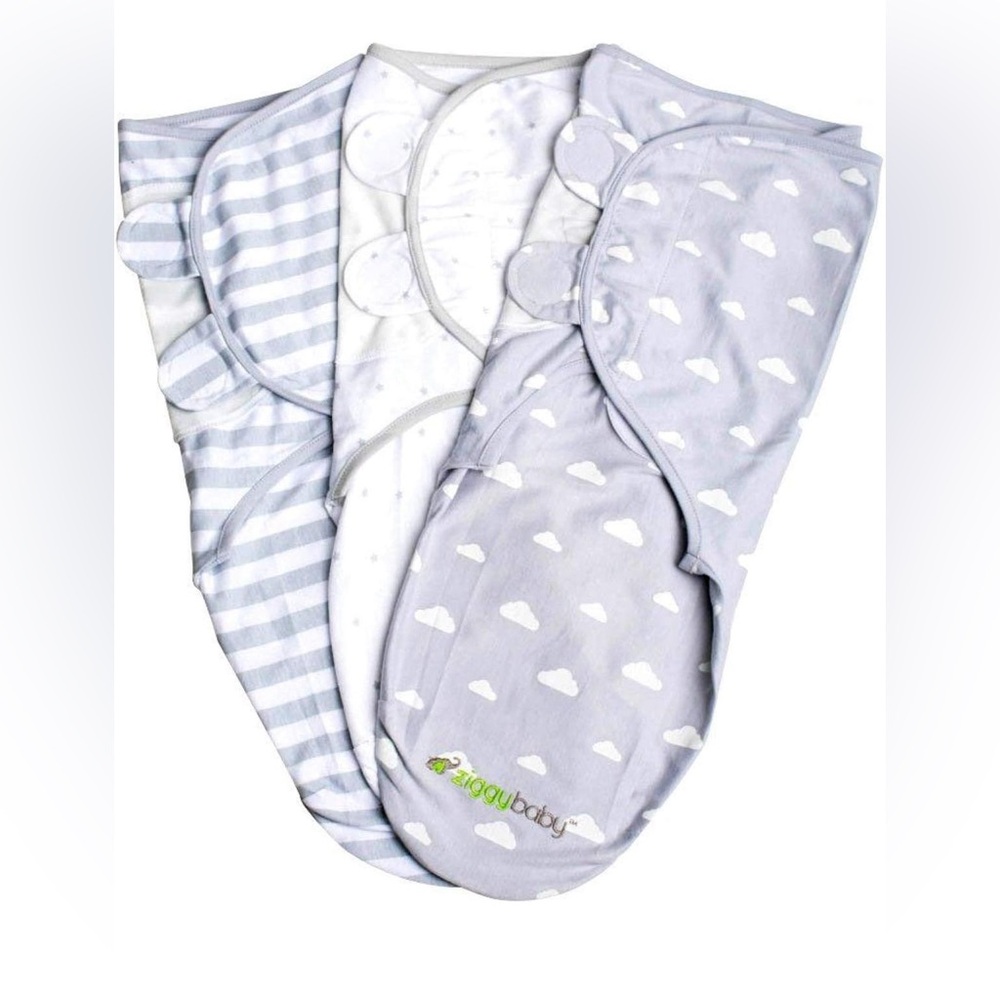 Ziggy Baby Velcro Swaddles 3 Pack